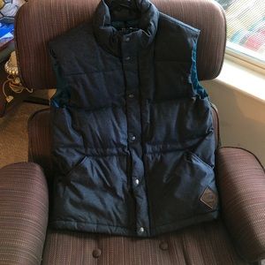 North Face Denim Fall Vest sized Medium